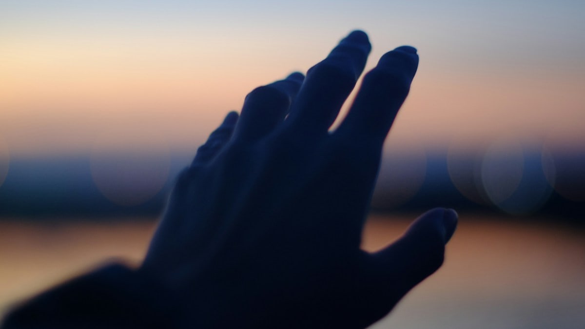 I took a photo of my hand